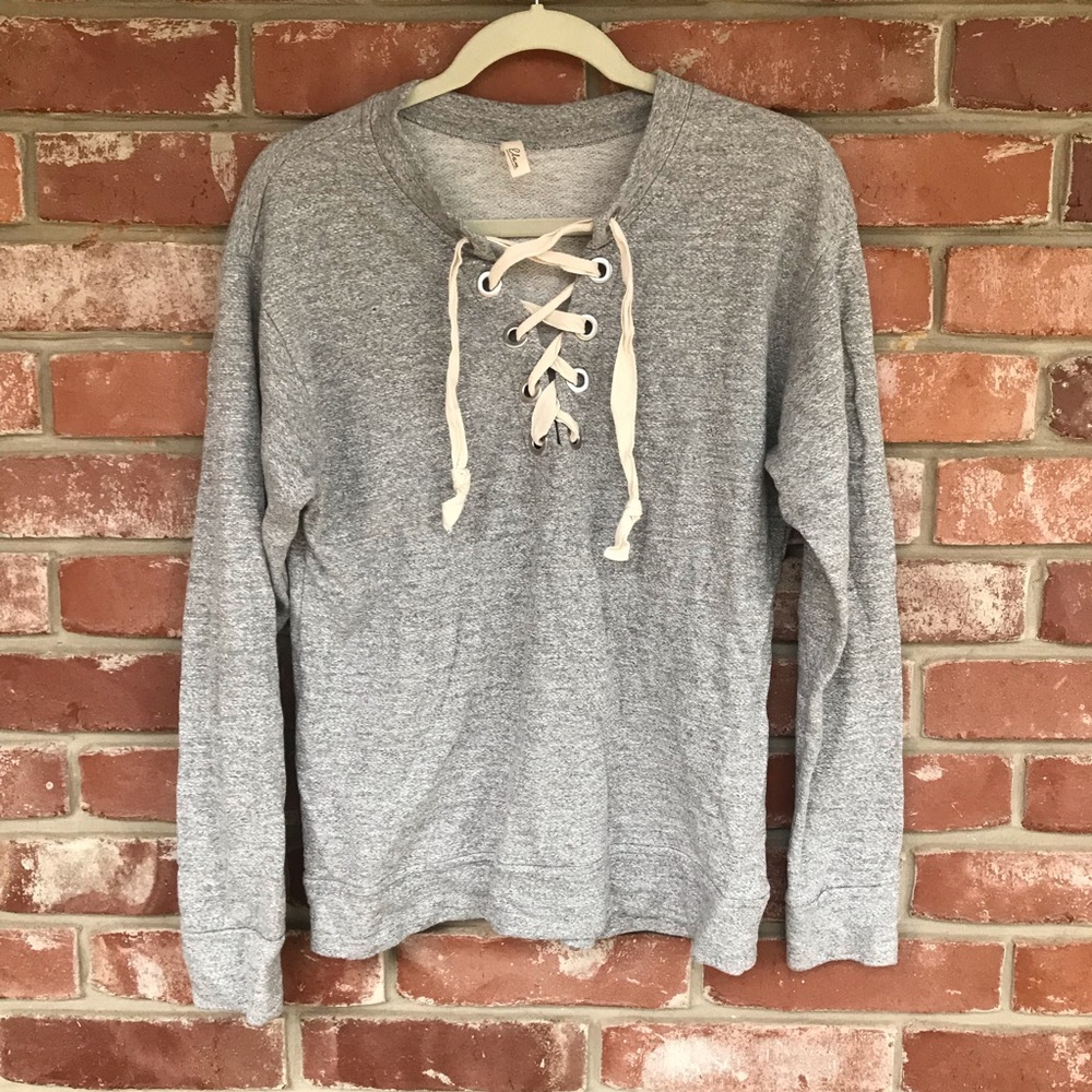Lace-Up Lightweight Sweater